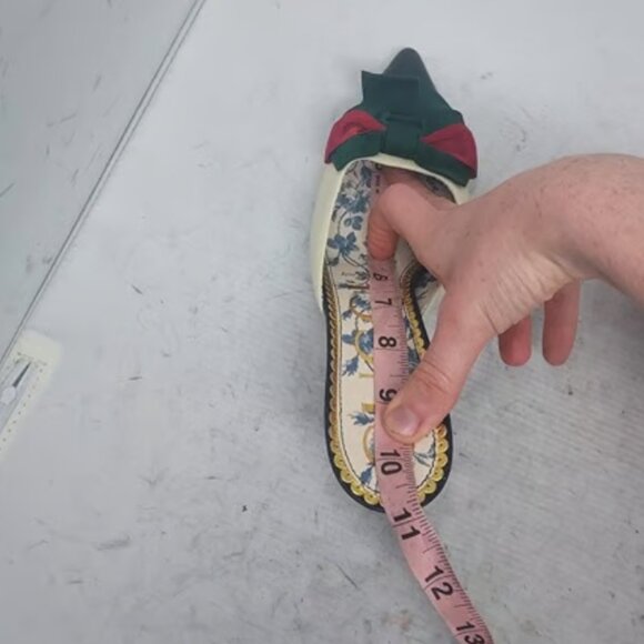 Gucci Sackville White Web Bow Heel Mule Shoe - Picture 9 of 13